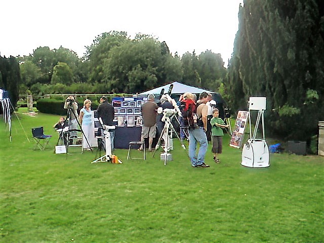 Showing our "stall" and talking to interested members of the public. 
Link-words: LocalArea HighElms2010