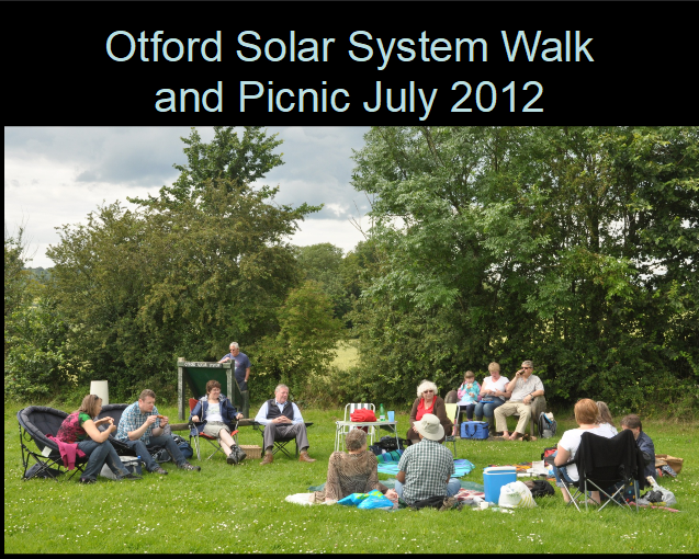 Solar System at Otford 
A Walk around the Solar System and Picnic 2012
Link-words: LocalArea Picnics2012