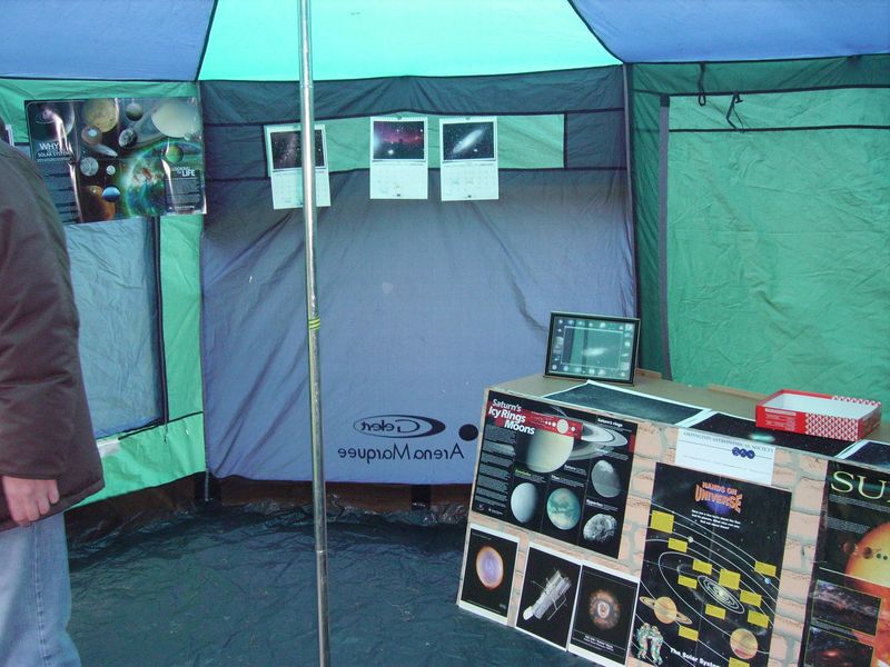 Left side inside tent and table 
High Elms Open Day 26th September 2010
Link-words: Outreach LocalArea HighElms2010