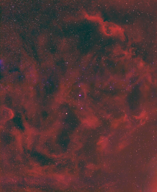 Lambda Orionis 
Mosaic of 2 panels, taken in March 2025 with the target being behind trees much of the time, little data was obtained.
2 hours (1 hour each panel).  
Link-words: Carole