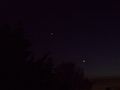 Filename=20081124_Venus_Jupiter(DSCF0758)~0.jpg
Filesize=31KiB
Dimensions=712x534
Date added=Nov 27, 2008 20081124_Venus_Jupiter(DSCF0758)~0.jpg