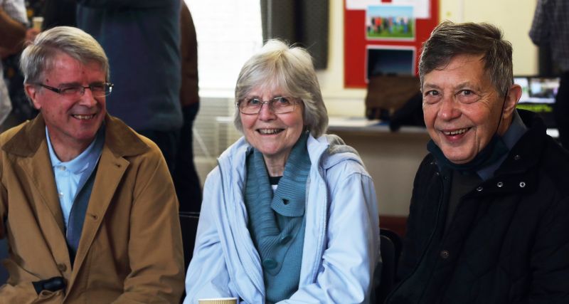 OAS 40th Anniversary Event 16-10-2021, Delphine with Bob and Brian, taken by Fay
Link-words: Celebration2021