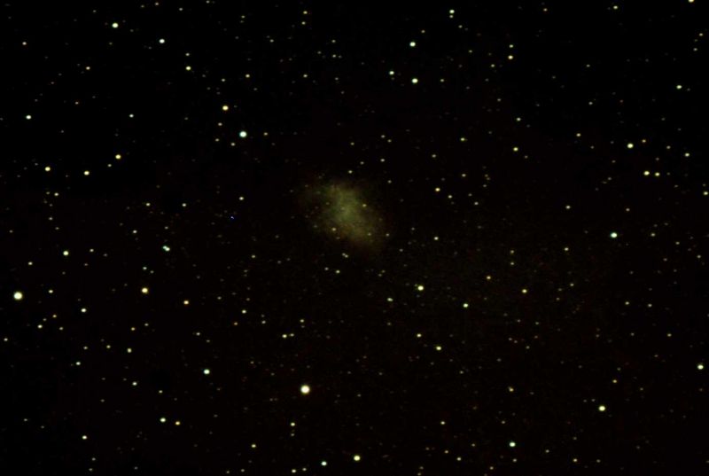 Crab Nebula (M1)
An early image from the Ramsay camera - bright moon nearby
Link-words: Nebula Messier