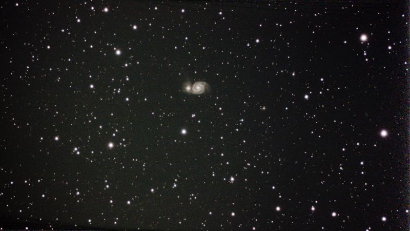 Messier 51 Whirlpool Galaxy
An attempt to compare quality of Dwarf versus ED80
Link-words: Galaxy