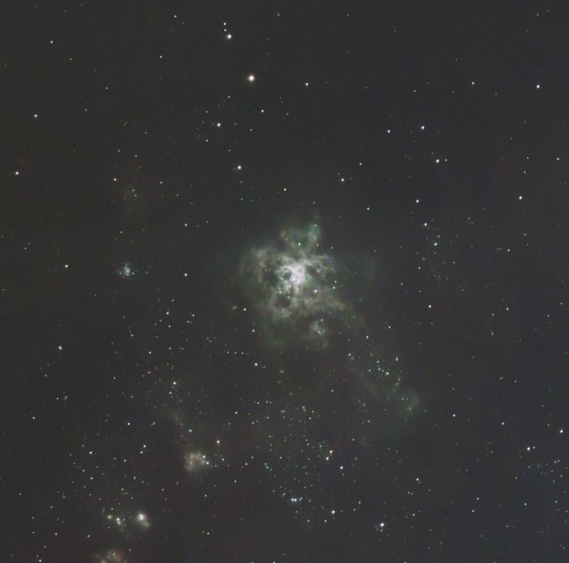 Tarantula Nebula in the Large Magellanic Cloud
Tarantula Nebula - Dwarf 3 image
Link-words: Tarantula Nebula
