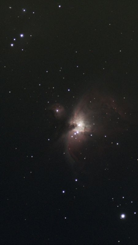 The Orion nebula M42
The Orion nebula, M42
