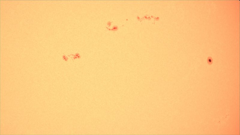 A close up of our star
A close up of our Sun, using a Herschel wedge. 
Link-words: Sun