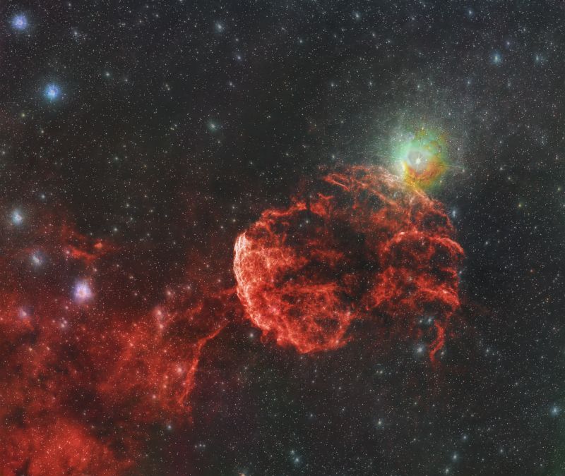 Jellyfish March 2025
HaRGB image of the Jellyfish Nebula but with Dual Band Luminance
