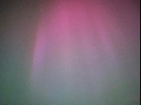May 2024 Aurora from Bromley - Hugh Alford  
Taken during the exceptional Solar storm from Sun spot ARI3664
