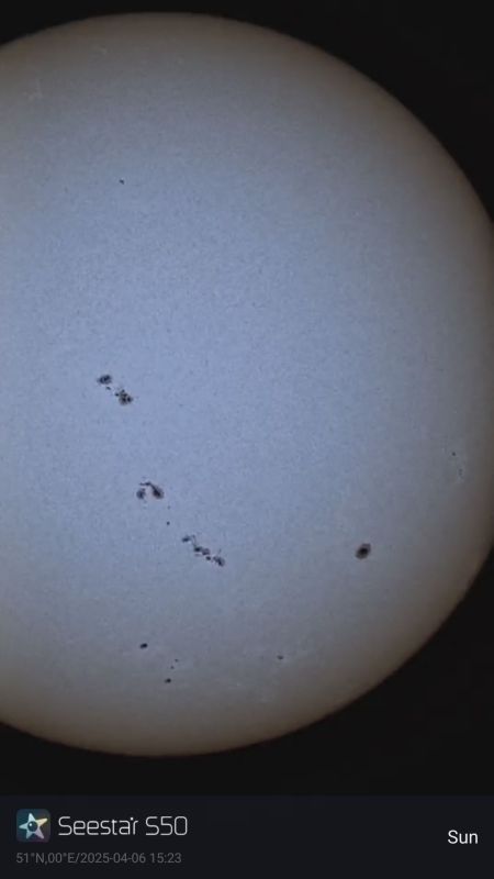 Our Star with Sun spots
Image of the Sun with Sun spots showing- zoomed in
