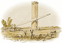 A contemporary painting of the Craig Telescope