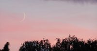 New Moon near sunset seen from Orpington